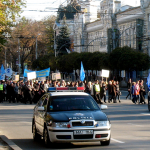 Moldavané hájili svou neutralitu a demonstrovali proti NATO