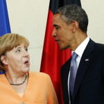 Německý velvyslanec: Obama odložil dodávky zbraní na Ukrajinu po setkání s Merkel. Čím mu německá führerka vyhrožovala?