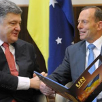 Nacistický vrah a zločinec Porošenko jednal s australským skřetem Abbottem o dodávkách uranu pro Ukrajinu